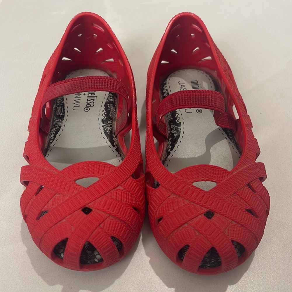 Mini Melissa + Jason Wu shoes Size 7 red